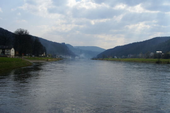 Landschaftsansicht der Elbe