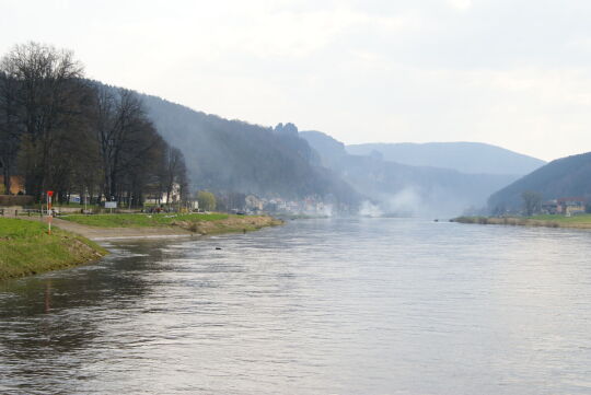 Landschaftsansicht der Elbe