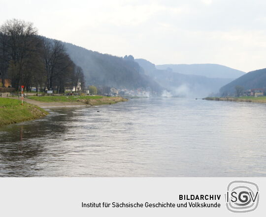 Landschaftsansicht der Elbe