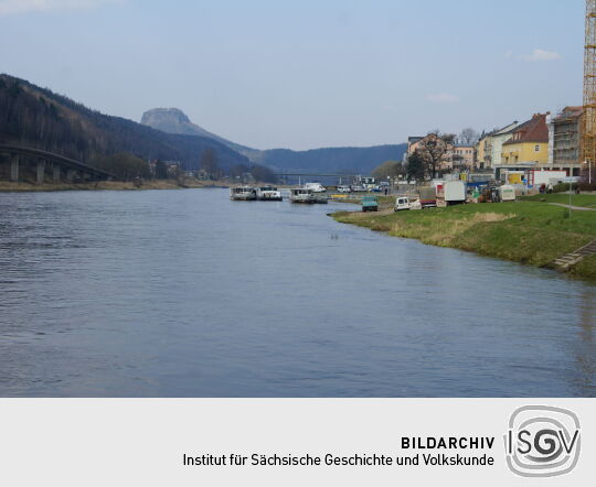 Landschaftsansicht der Elbe