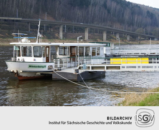 Landschaftsansicht der Elbe