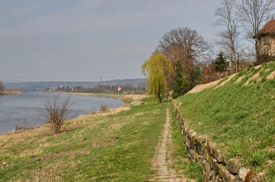 Landschaftsansicht der Elbe