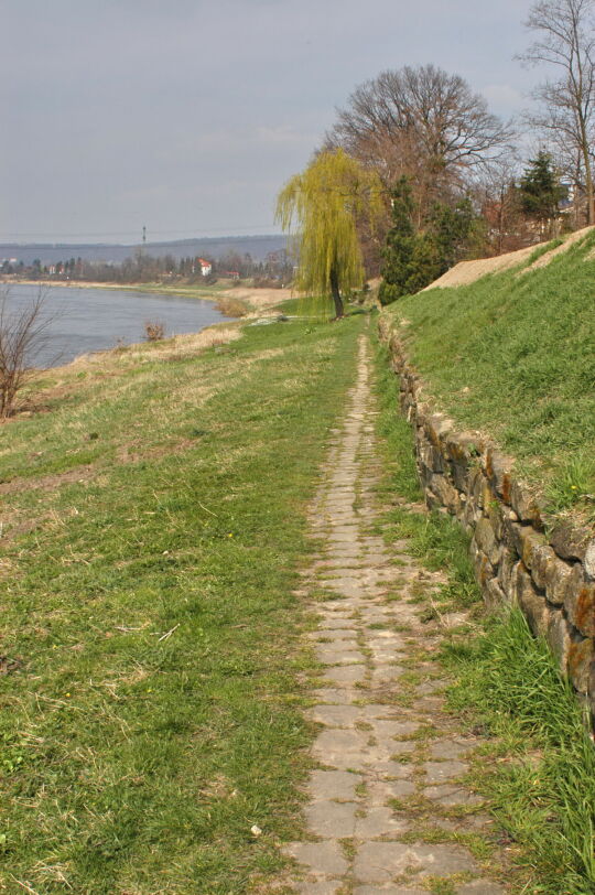 Landschaftsansicht der Elbe