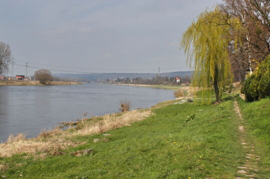 Landschaftsansicht der Elbe