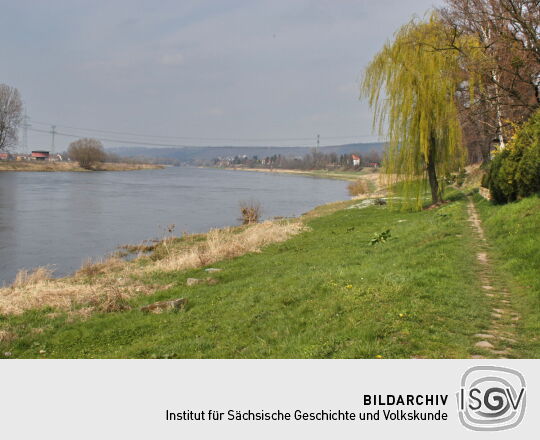 Landschaftsansicht der Elbe