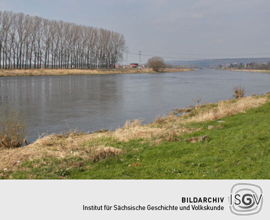 Landschaftsansicht der Elbe