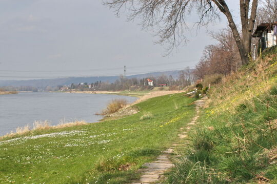 Landschaftsansicht der Elbe