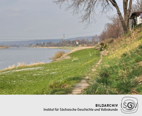 Landschaftsansicht der Elbe