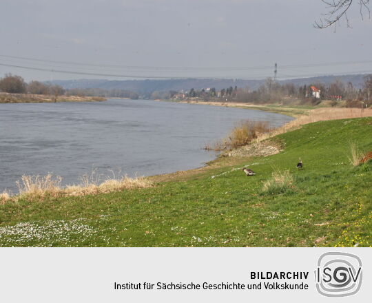 Landschaftsansicht der Elbe