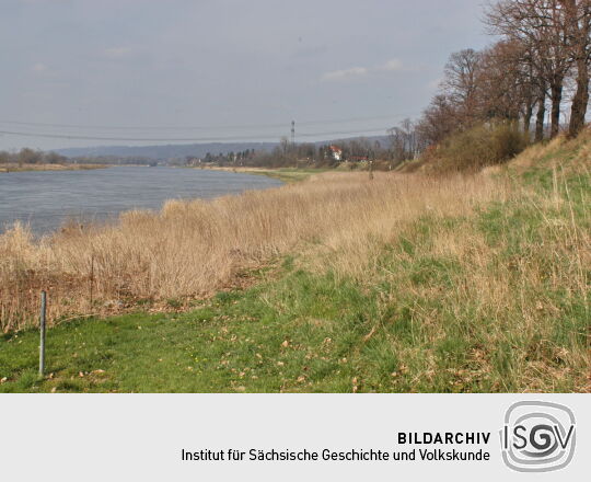 Landschaftsansicht der Elbe