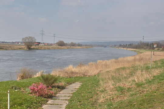 Landschaftsansicht der Elbe