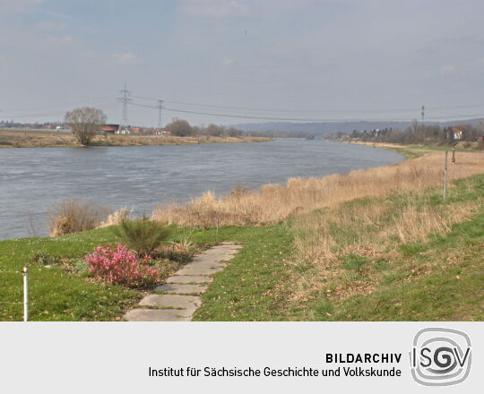 Landschaftsansicht der Elbe