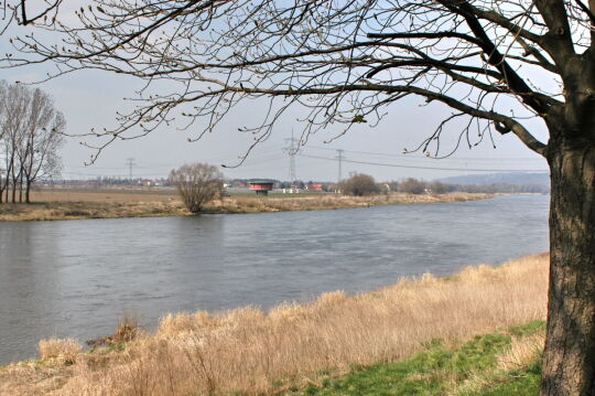 Landschaftsansicht der Elbe