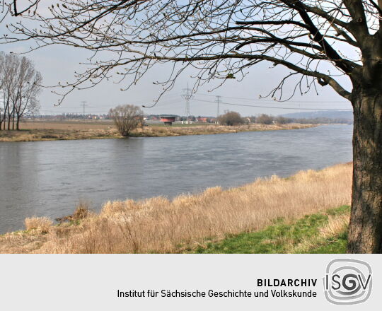 Landschaftsansicht der Elbe