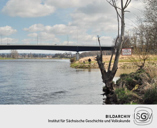 Elbe und Flügelwegbrücke