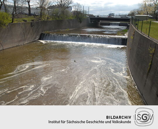 Mündung der Weißeritz in die Elbe