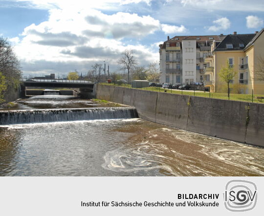 Mündung der Weißeritz in die Elbe