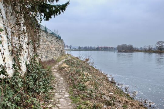 Landschaftsansicht der Elbe