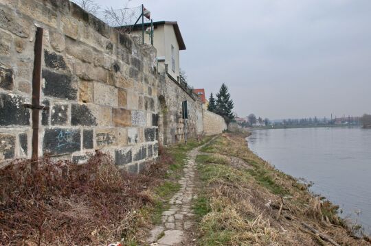 Landschaftsansicht der Elbe