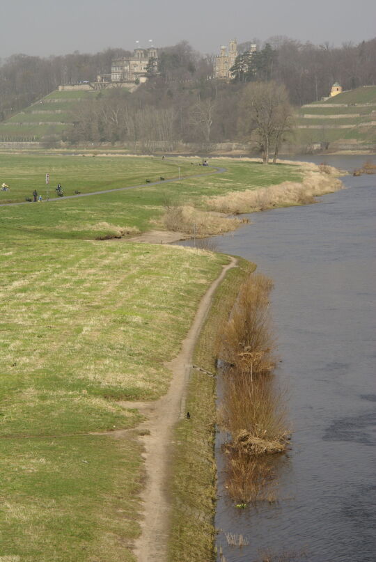 Landschaftsansicht der Elbe