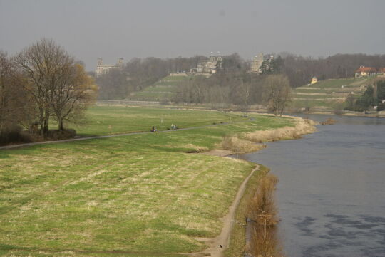 Landschaftsansicht der Elbe