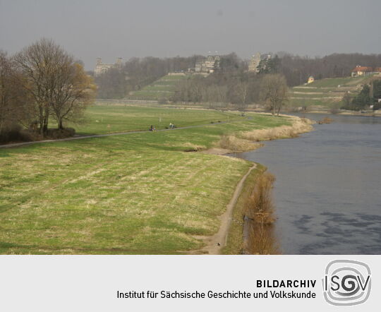 Landschaftsansicht der Elbe