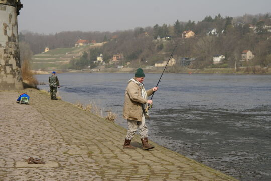 Landschaftsansicht der Elbe