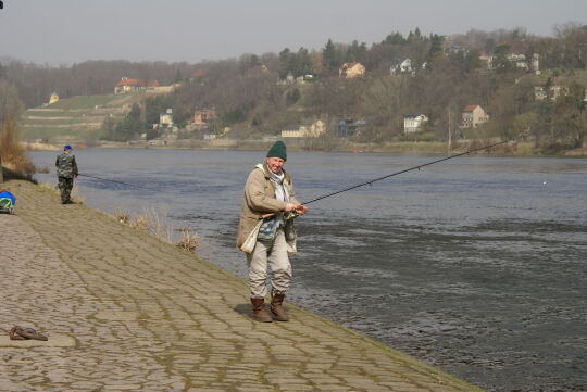 Landschaftsansicht der Elbe