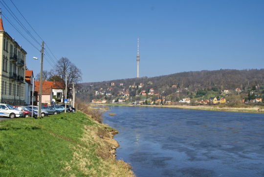 Landschaftsansicht der Elbe