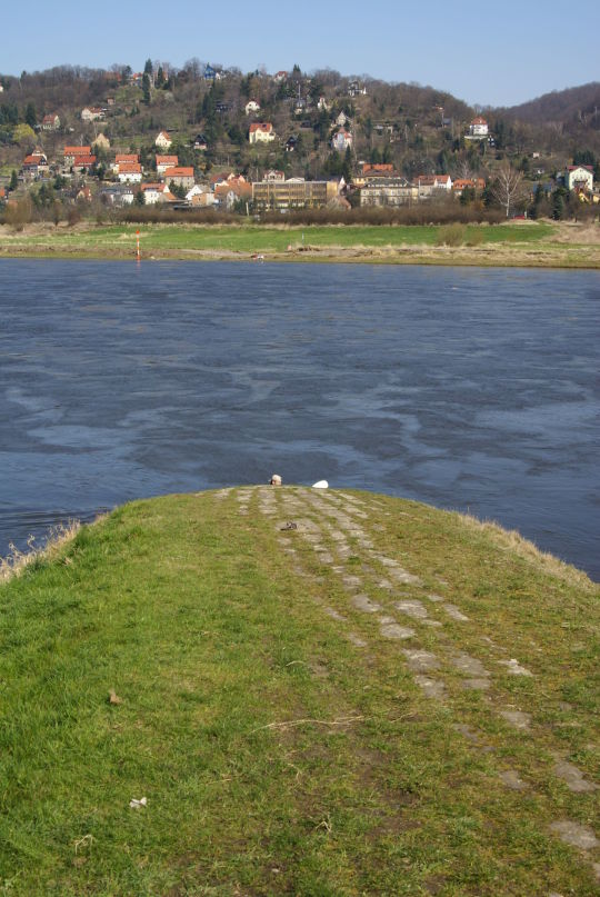 Landschaftsansicht der Elbe