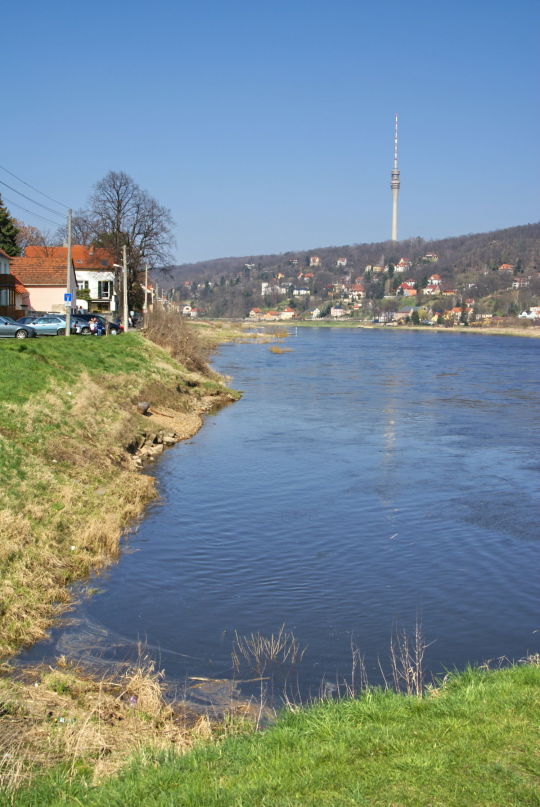 Landschaftsansicht der Elbe