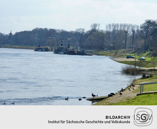 Landschaftsansicht der Elbe