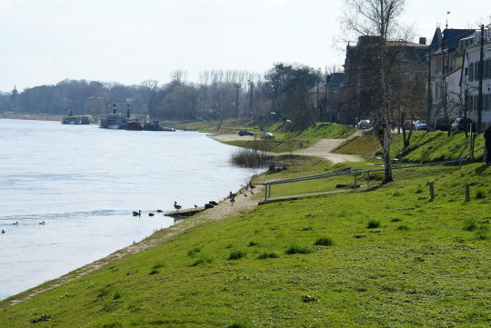 Landschaftsansicht der Elbe