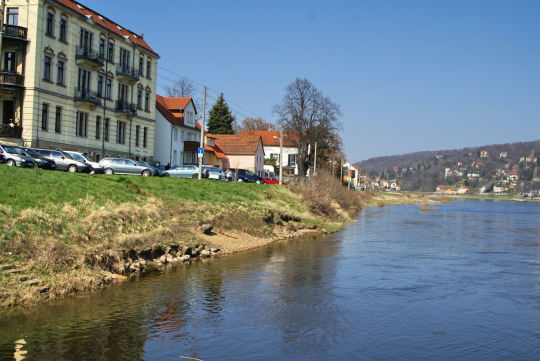 Landschaftsansicht der Elbe