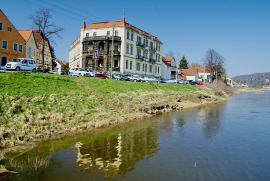 Landschaftsansicht der Elbe