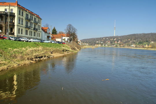 Landschaftsansicht der Elbe