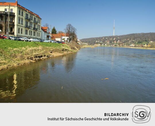 Landschaftsansicht der Elbe