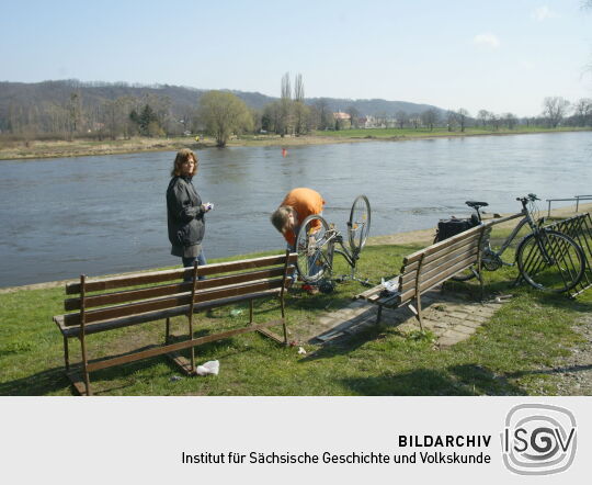 Landschaftsansicht der Elbe