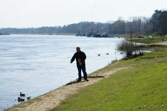 Landschaftsansicht der Elbe