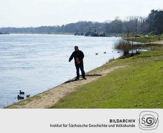 Landschaftsansicht der Elbe