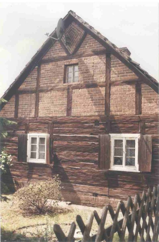 Schrotholzhaus mit Backsteinausfachung Trebendorf/Mühlrose