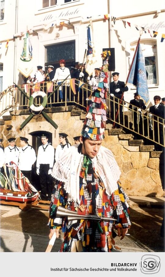 Fleckelhanswurst bei der Schifferfastnacht in Postelwitz