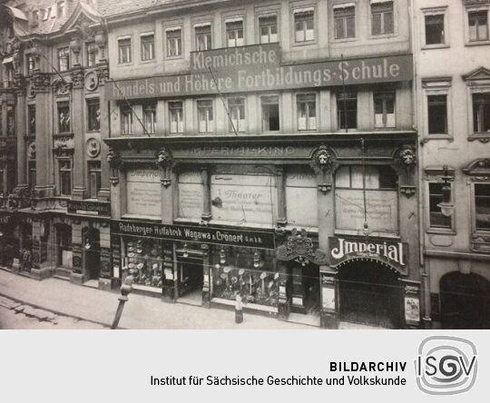 Ansicht der Moritzstraße und des Imperial-Kinos