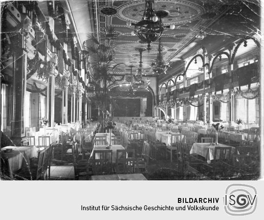 Saal des Tanzpalastes "Blumensäle" in Dresden Johannstadt