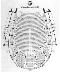 Sitzplan des großen Saals der Union Theater Lichtspiele