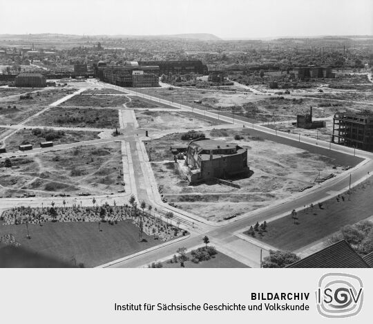 Blick vom Rathausturm nach Süden über die Seevorstadt