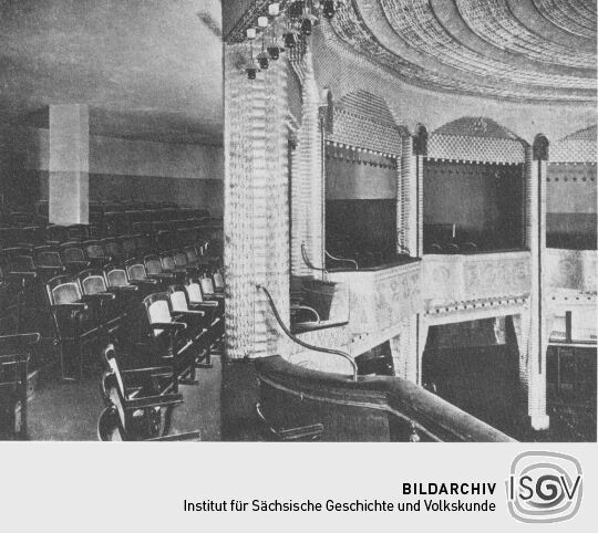 Blick auf den Rang der Union Theater Lichtspiele