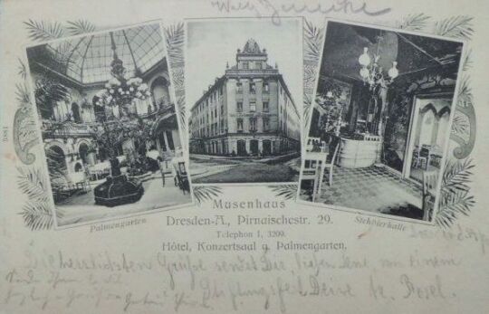 Saal des Hotels Palmengarten