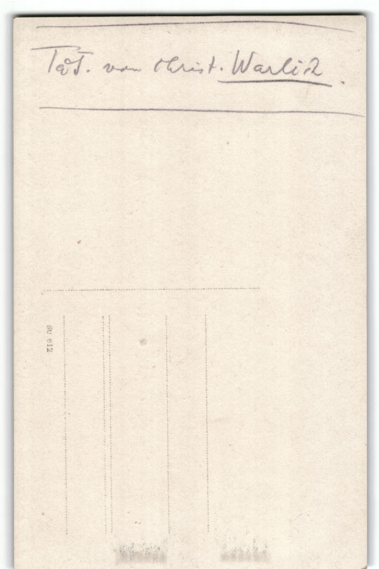 Rückseite einer Postkarte