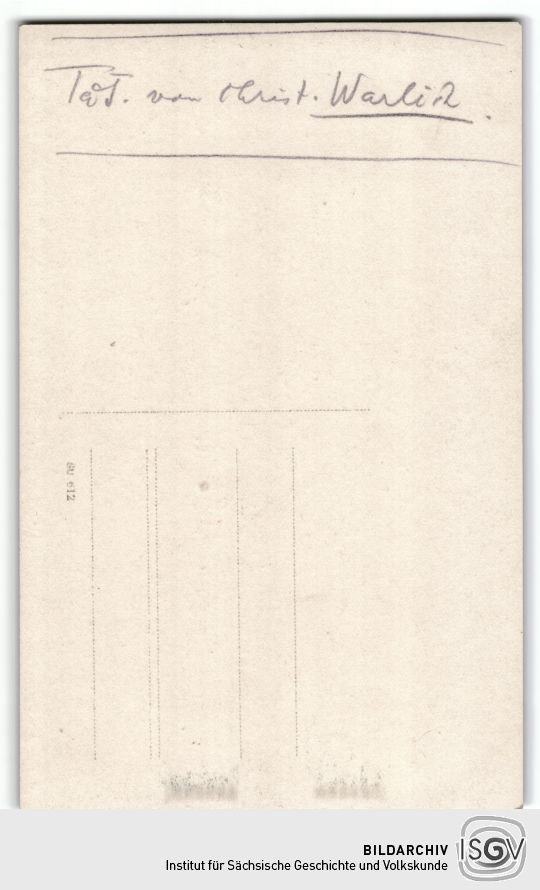 Rückseite einer Postkarte